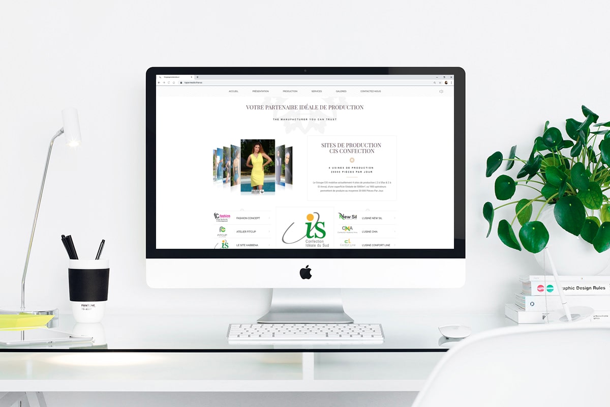 Création d&rsquo;un site web pour : CIS Confection
