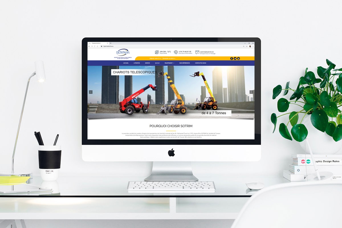 Création d&rsquo;un site web pour : SOTRIM