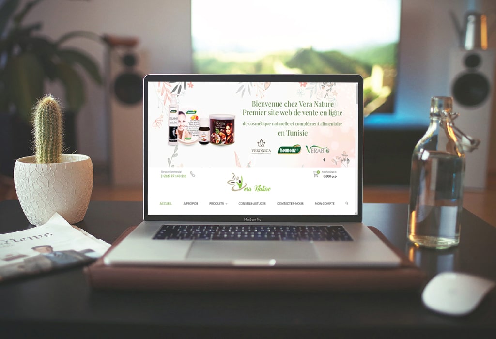Création d&rsquo;un site web pour : Vera nature