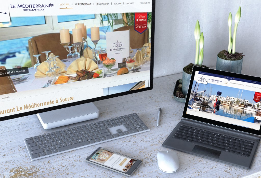 Réalisation d&rsquo;un site web pour : Le Méditerranée