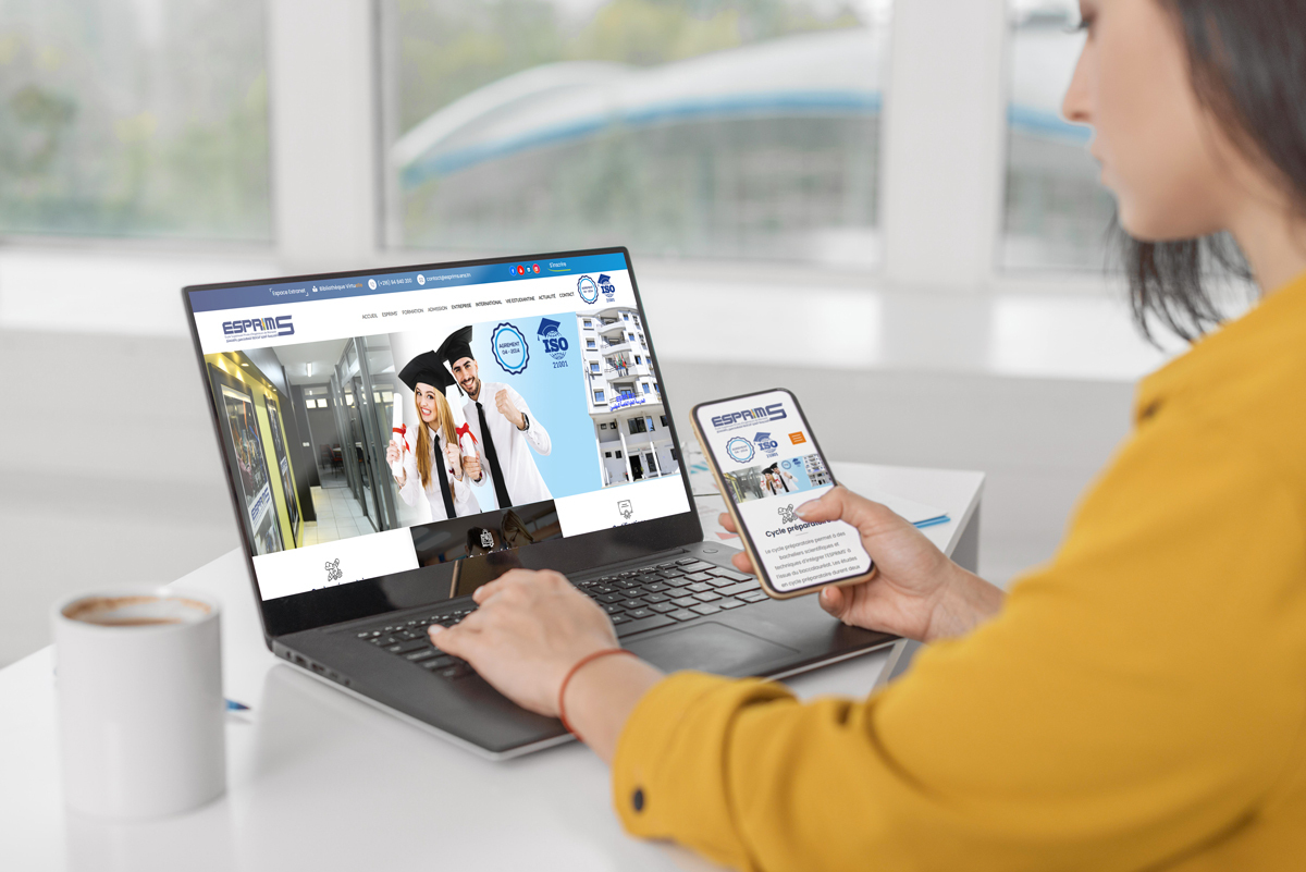Création site web pour Esprims